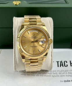 Đồng hồ Rolex Day-Date Replica 11 màu vàng Gold EW Factory 40mm (2)