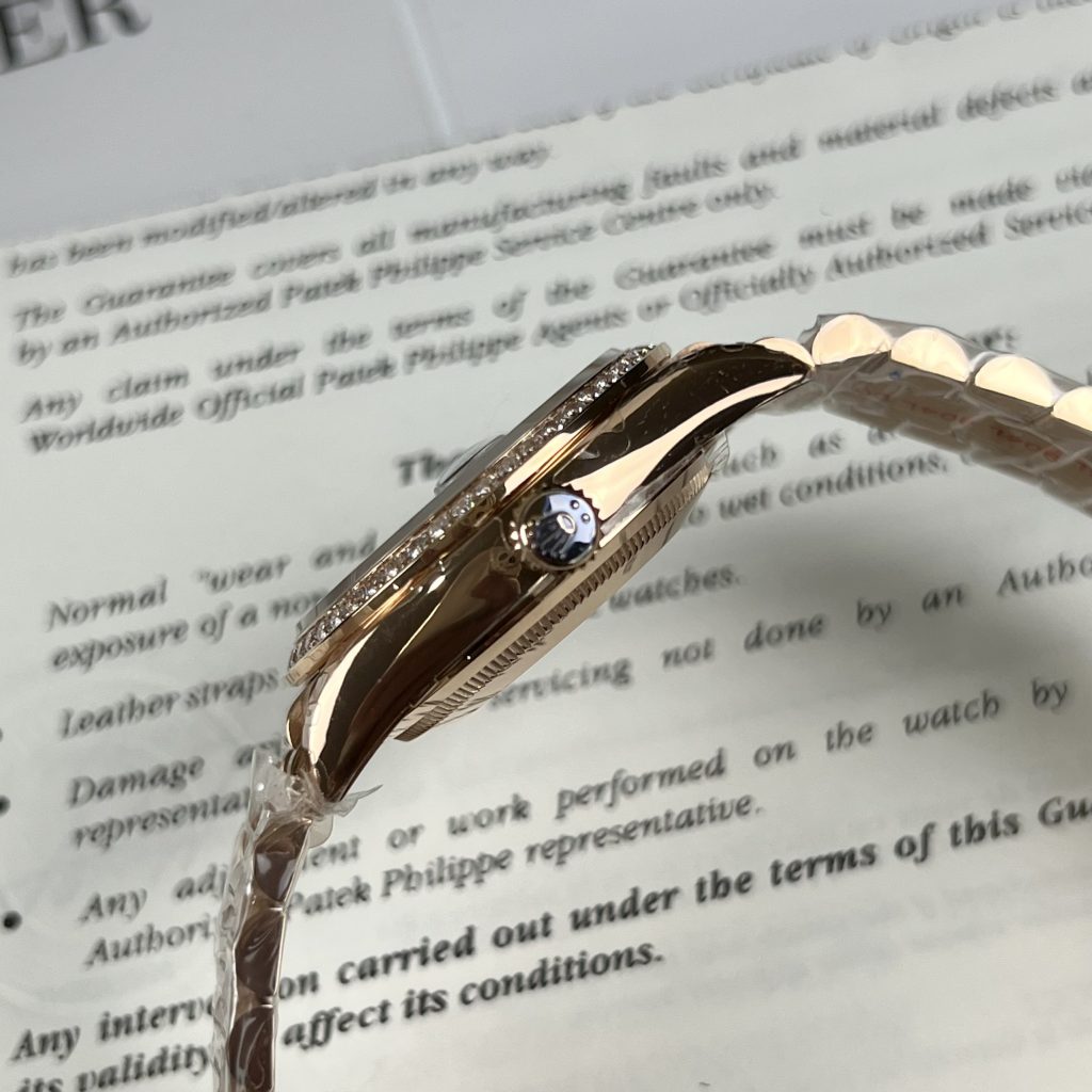 Đồng hồ Rolex Day-Date Unisex màu chocolate Replica 11 cao cấp 36mm (2)