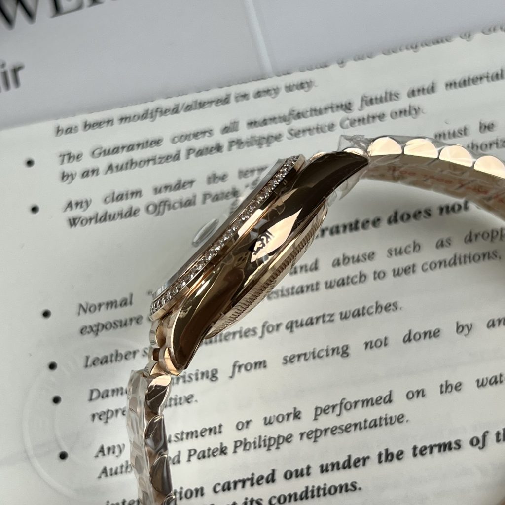 Đồng hồ Rolex Day-Date Unisex màu chocolate Replica 11 cao cấp 36mm (2)