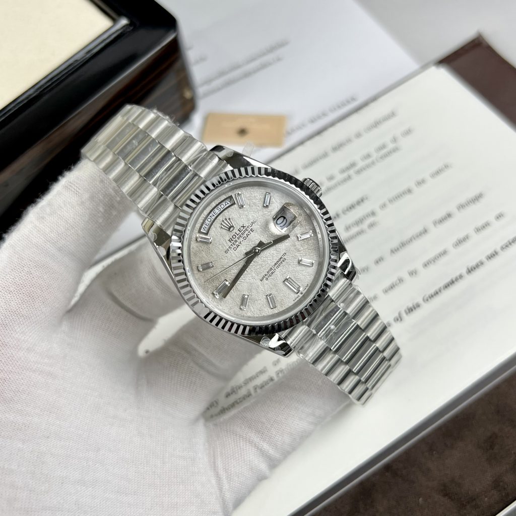 Đồng hồ Rolex Day-Date nam mặt thiên thạch Replica 11 40mm (2)