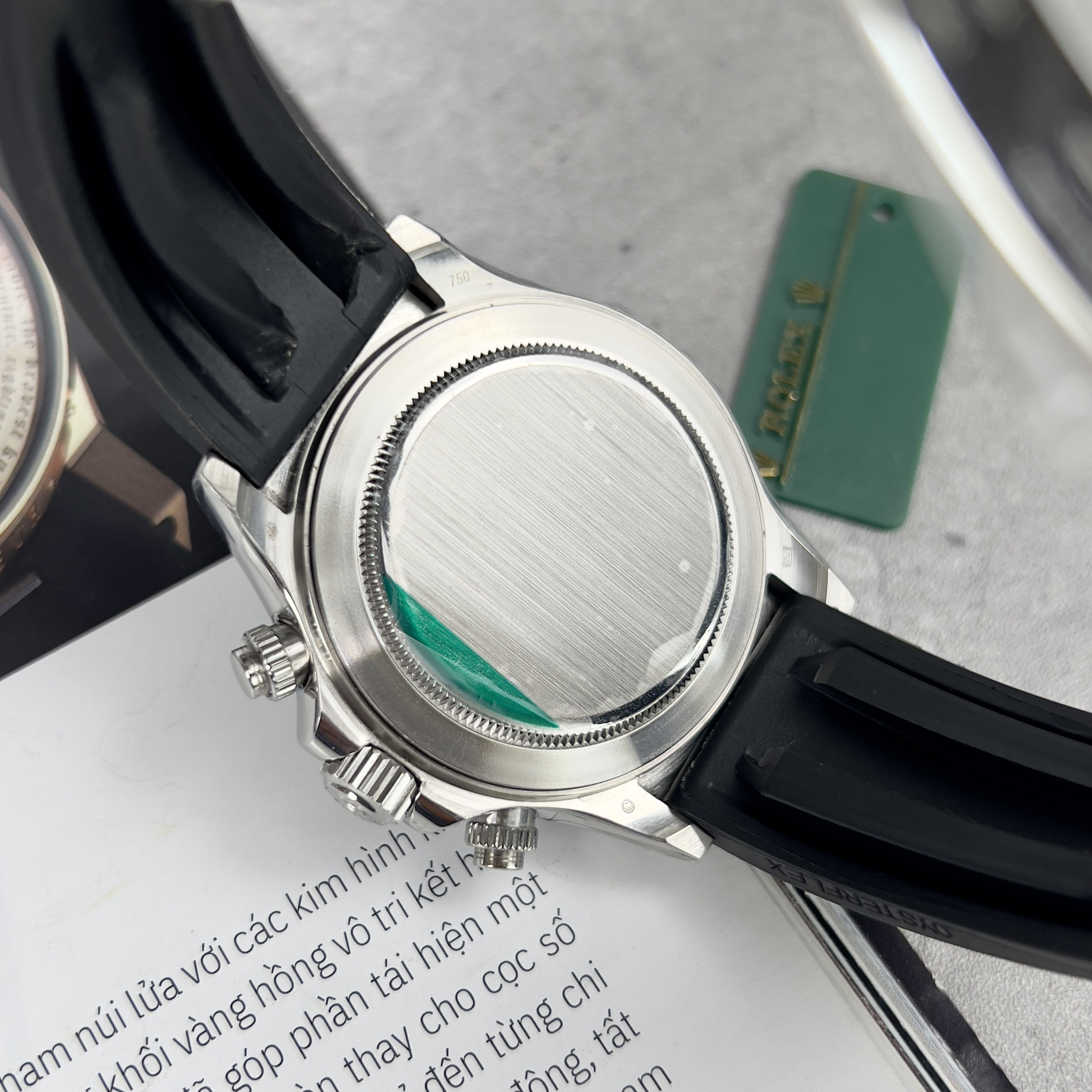 Đồng hồ Rolex Daytona Cosmograph nam mặt xám Replica 11 EW Factory 40mm (4) Đồng hồ Rolex Daytona Cosmograph nam mặt xám Replica 11 EW Factory 40mm (2)