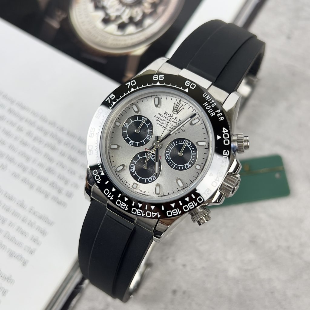 Đồng hồ Rolex Daytona Cosmograph nam mặt xám Replica 11 EW Factory 40mm (2)