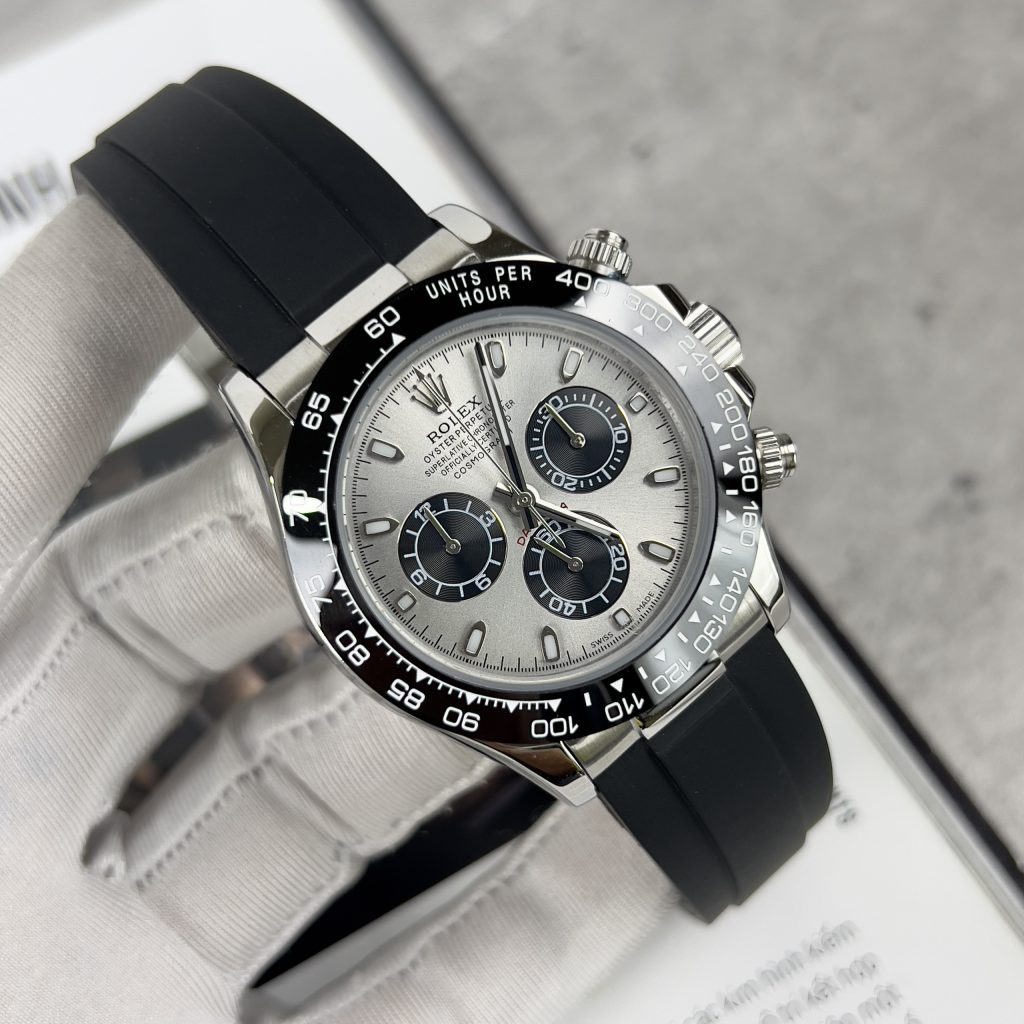 Đồng hồ Rolex Daytona Cosmograph nam mặt xám Replica 11 EW Factory 40mm (2)