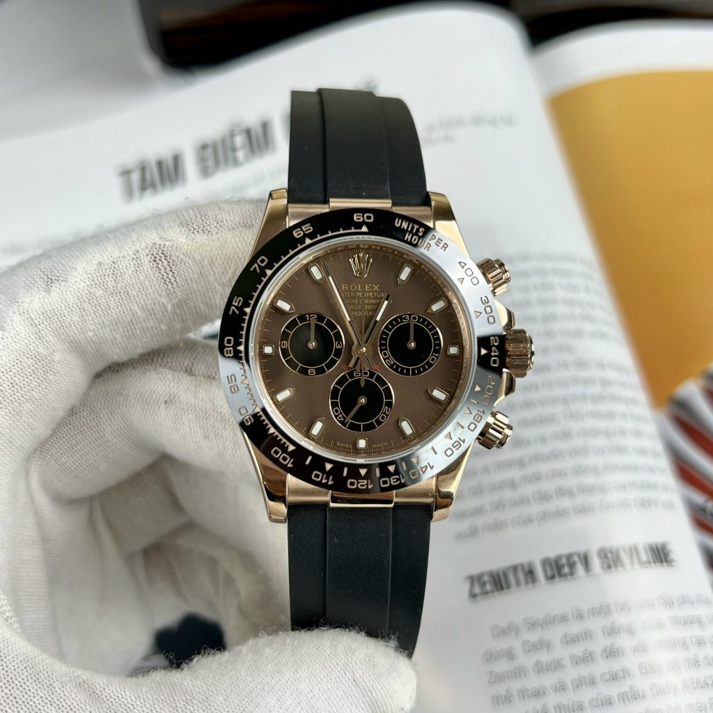 Đồng hồ Rolex Daytona Replica 11 mặt chocolate EW Factory 40mm (2)