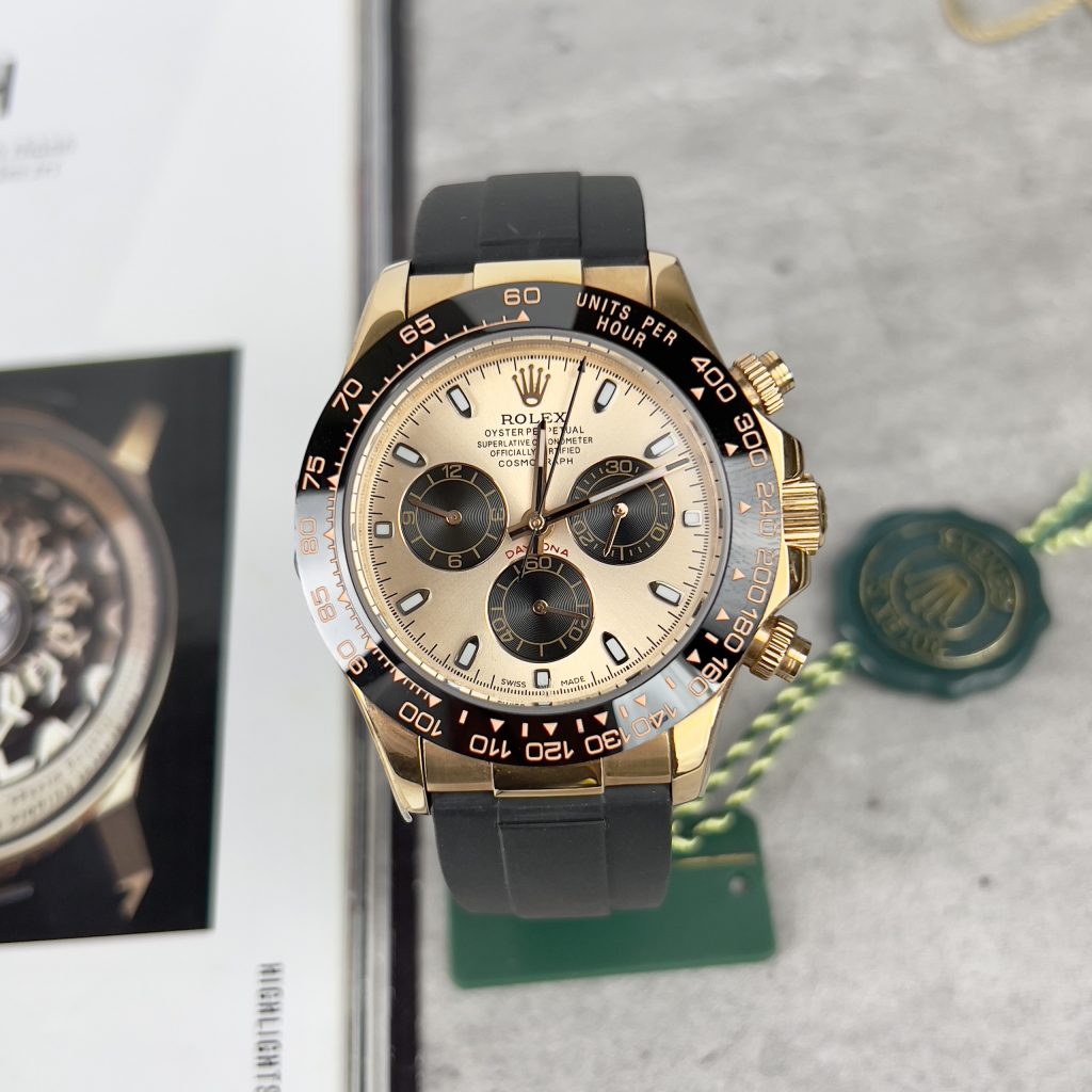 Đồng hồ Rolex Daytona Rose Gold Cosmograph Rep 11 EW Factory 40mm (2)