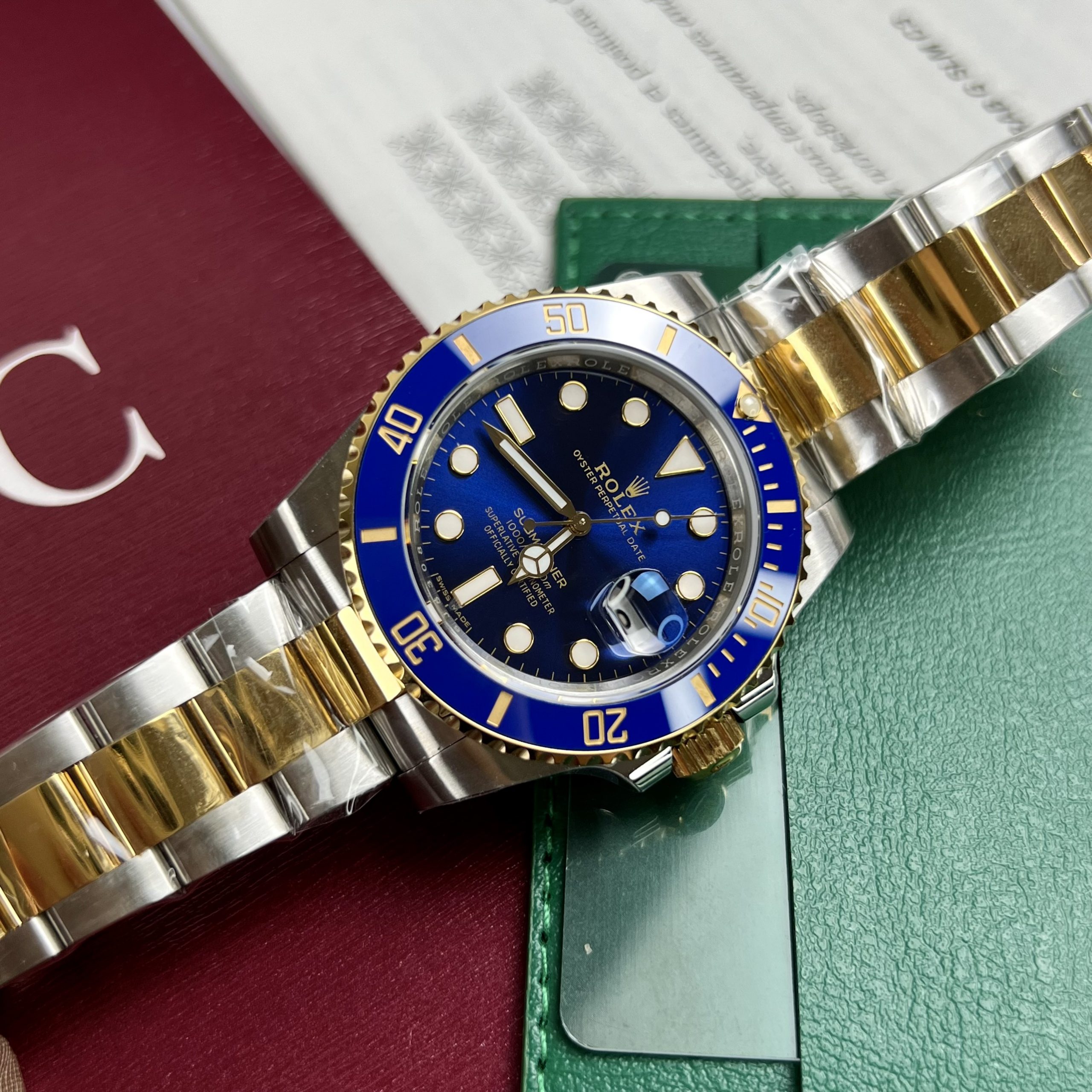 Đồng hồ Rolex Submariner Replica 11 nam mặt xanh EW Factory 40mm (9) Đồng hồ Rolex Submariner Replica 11 nam mặt xanh EW Factory 40mm (2)