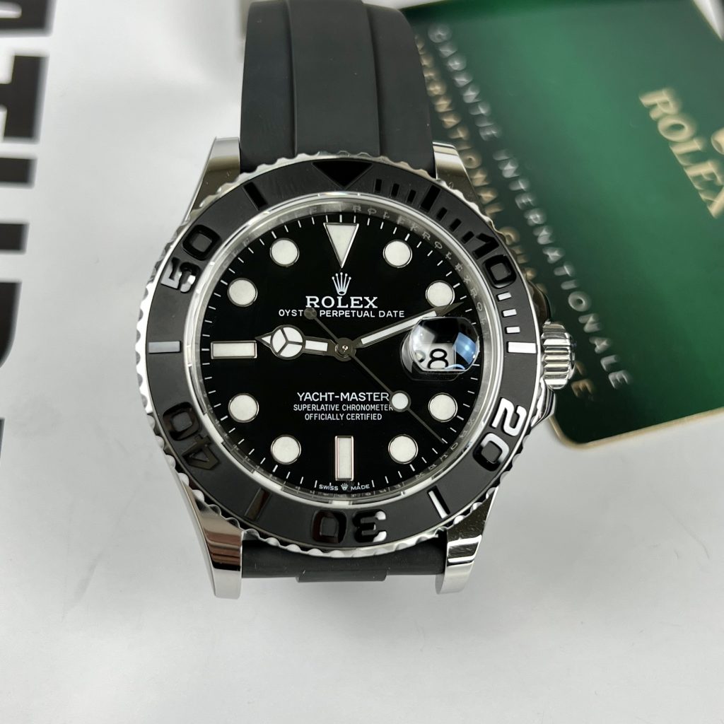 Đồng hồ Rolex Yacht-Master nam mặt đen Replica 11 cao cấp 40mm (2)