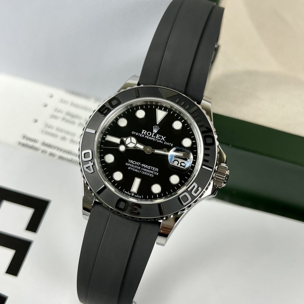 Đồng hồ Rolex Yacht-Master nam mặt đen Replica 11 cao cấp 40mm (2)