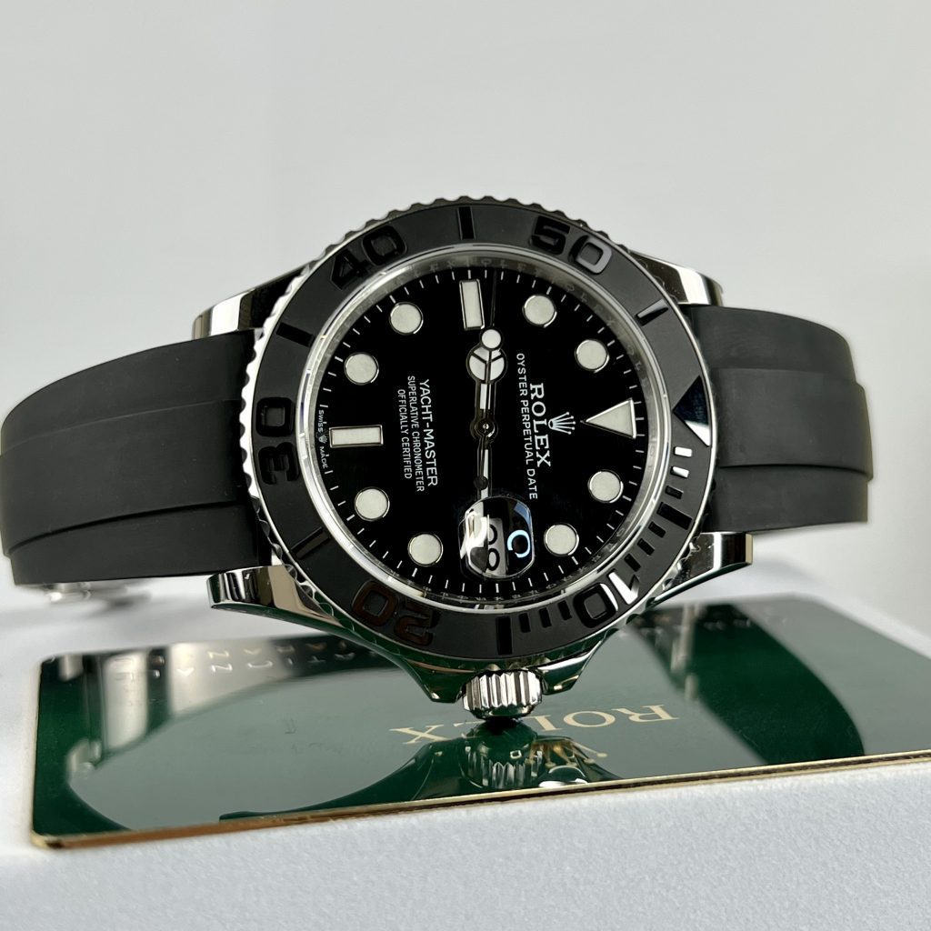 Đồng hồ Rolex Yacht-Master nam mặt đen Replica 11 cao cấp 40mm (2)
