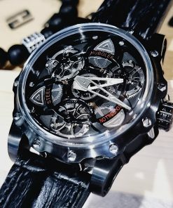 Đồng hồ chính hãng Hanboro By Huboler nam màu đen 44mm (2)