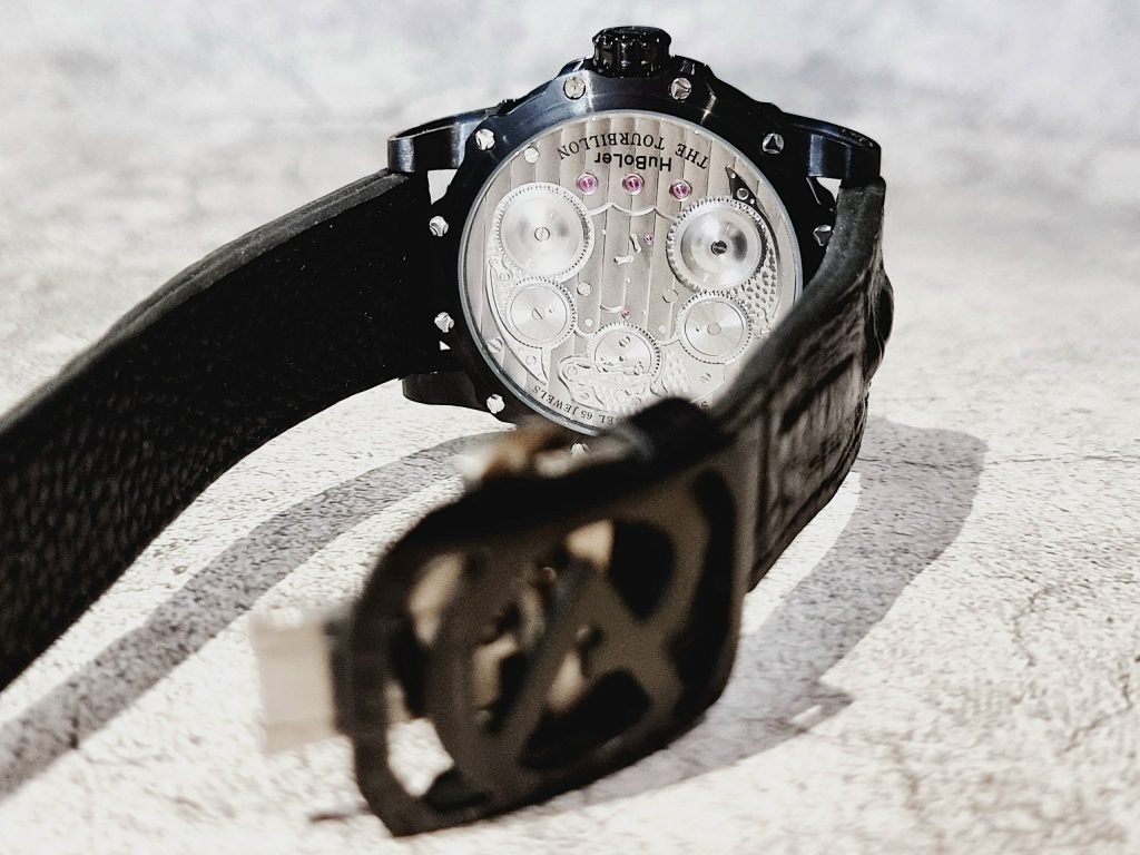 Đồng hồ chính hãng Hanboro By Huboler nam màu đen 44mm (2)