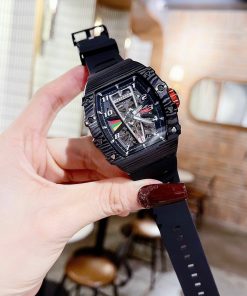 Đồng hồ chính hãng Hanboro By Huboler nam máy cơ tự động 40x48mm (2)