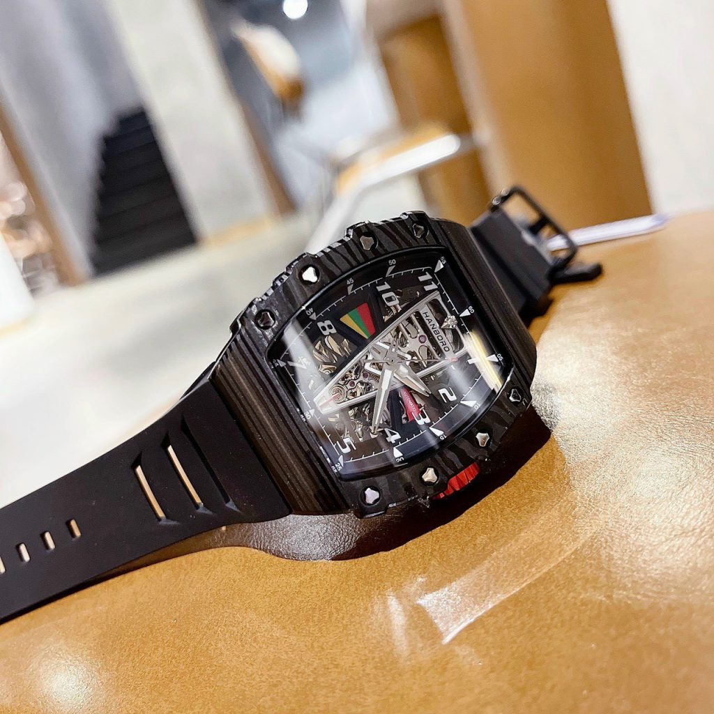 Đồng hồ chính hãng Hanboro By Huboler nam máy cơ tự động 40x48mm (2)