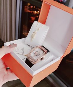 Đồng hồ chính hãng Hanboro By Huboler nữ đính đá 36mm (2)