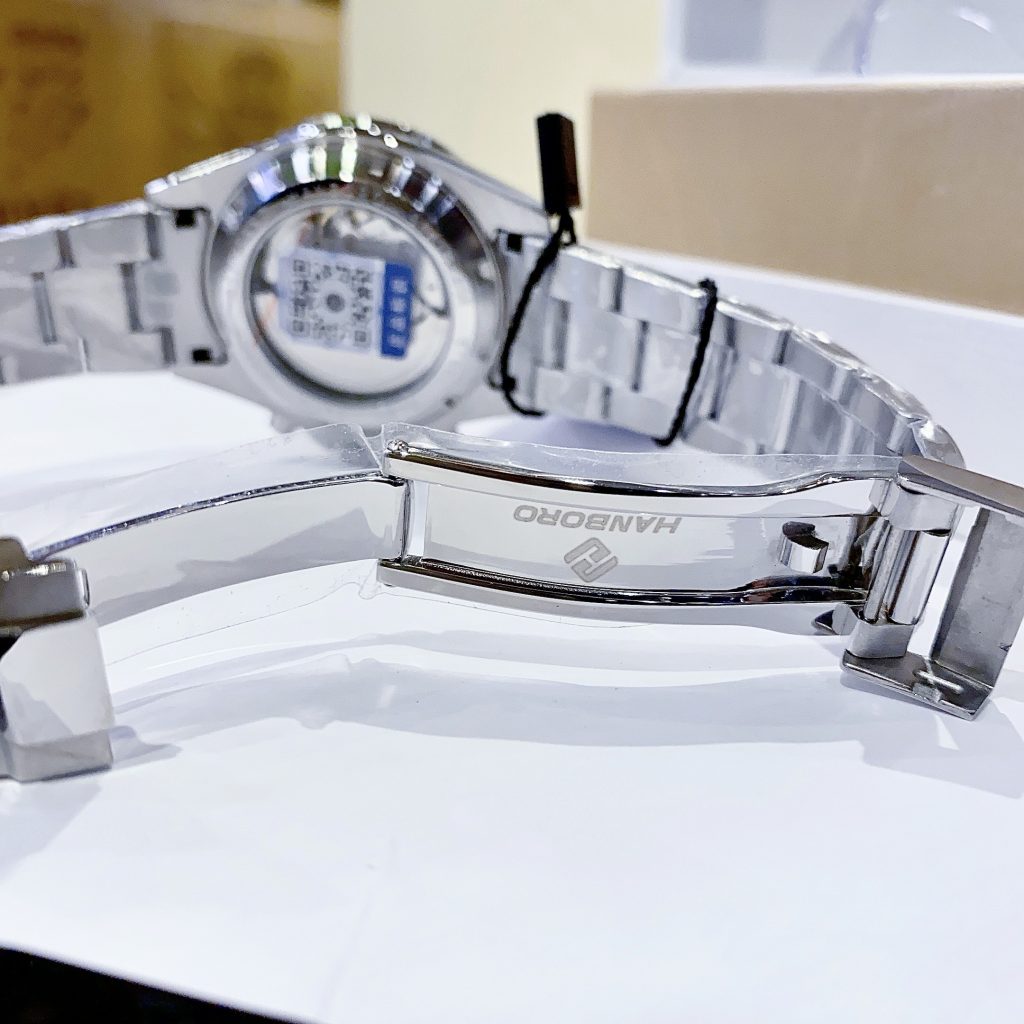 Đồng hồ chính hãng Hanboro Rainbow Unisex dây kim loại 40mm (2)