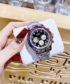 Đồng hồ chính hãng Hanboro Rainbow Unisex dây kim loại 40mm (2)