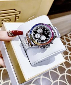 Đồng hồ chính hãng Hanboro Rainbow Unisex dây kim loại 40mm (2)