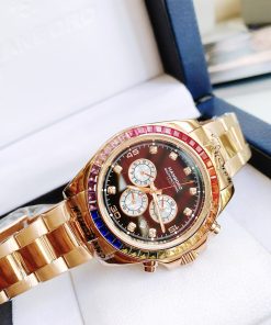 Đồng hồ chính hãng Hanboro Rainbow nam màu Rose Gold 43mm (2)
