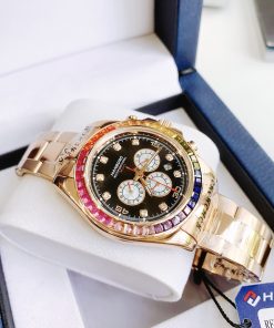 Đồng hồ chính hãng Hanboro Rainbow nam màu Rose Gold 43mm (2)