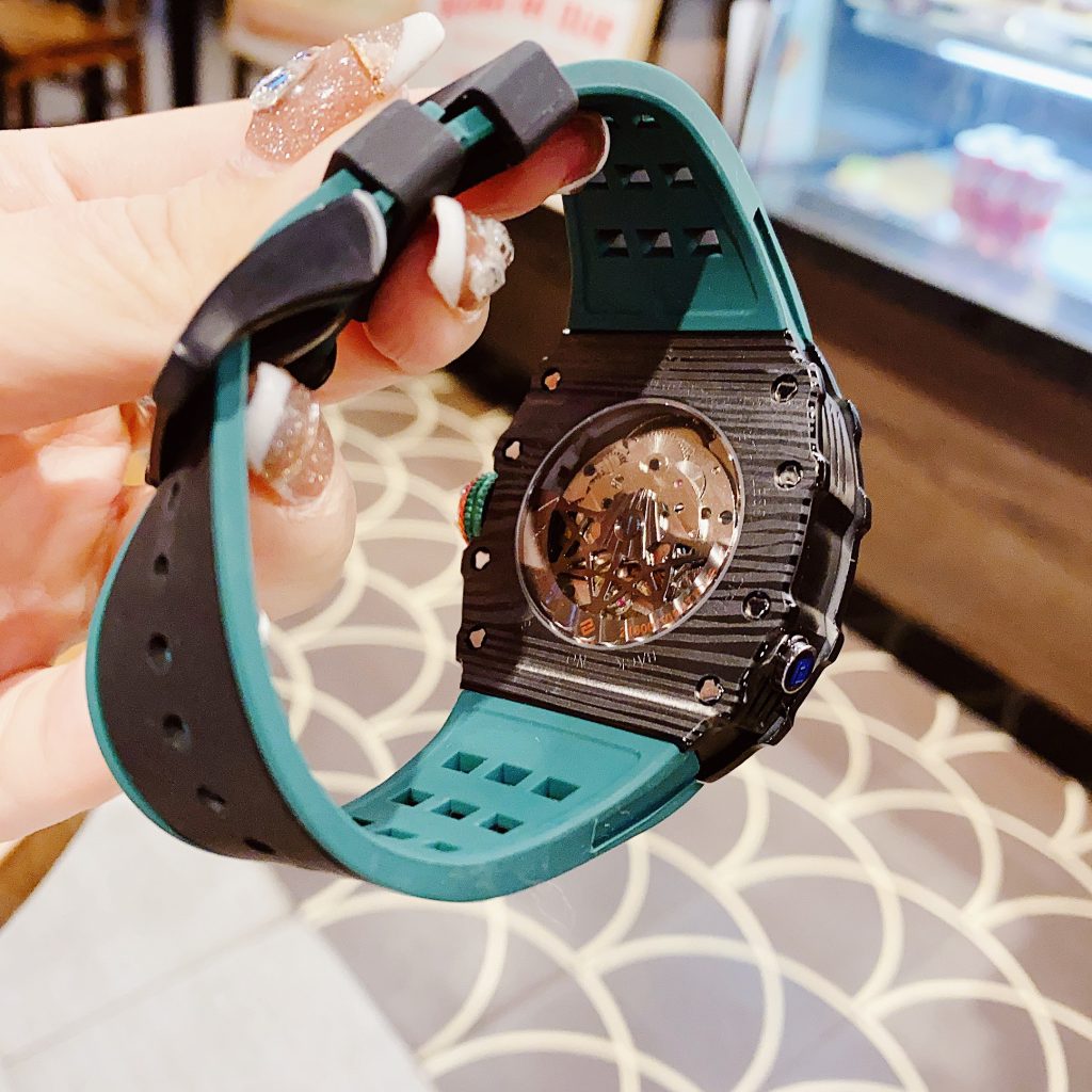 Đồng hồ chính hãng Hanboro nam dây cao su 40x50mm (1)