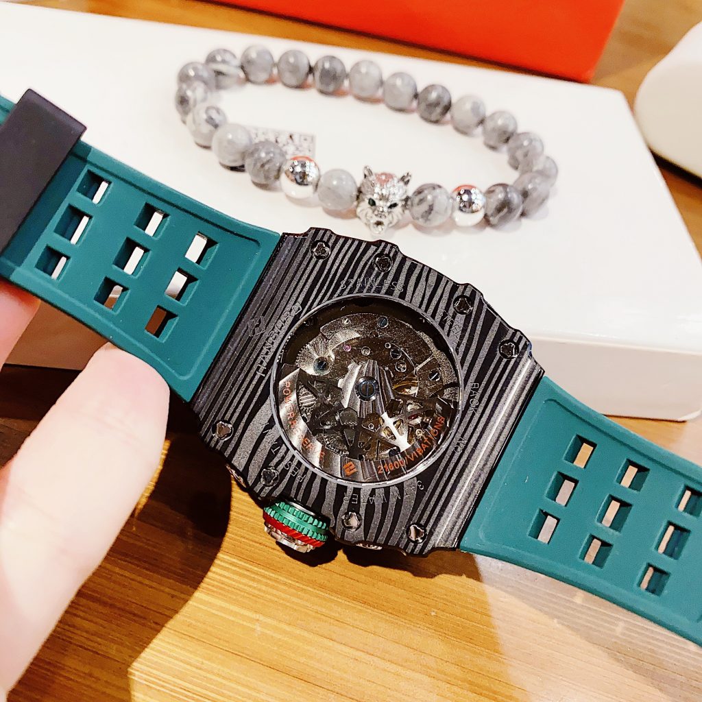 Đồng hồ chính hãng Hanboro nam dây cao su 40x50mm (1)