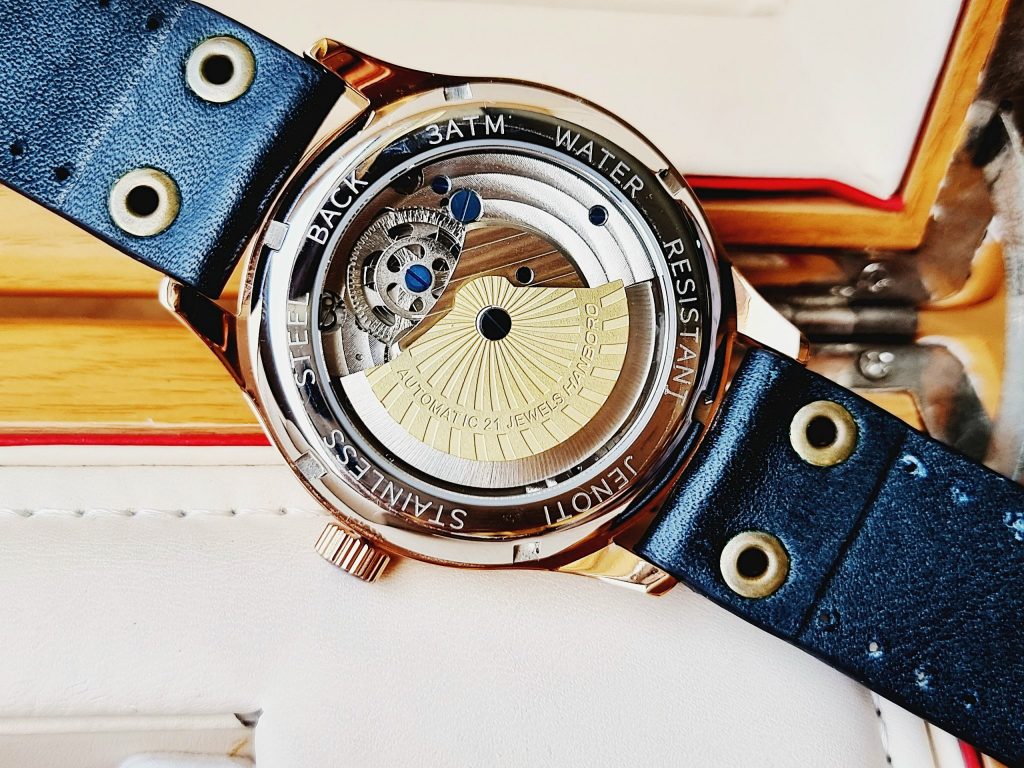 Đồng hồ chính hãng Hanboro nam họa tiết mã đáo thành công 44mm (2)