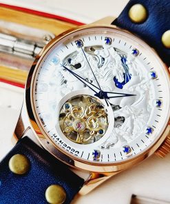 Đồng hồ chính hãng Hanboro nam họa tiết mã đáo thành công 44mm (2)