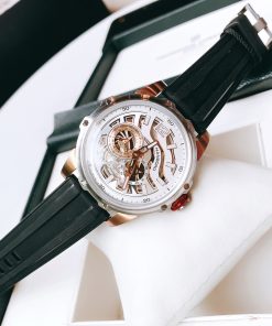 Đồng hồ chính hãng Hanboro nam máy lộ cơ automatic 44mm (2)