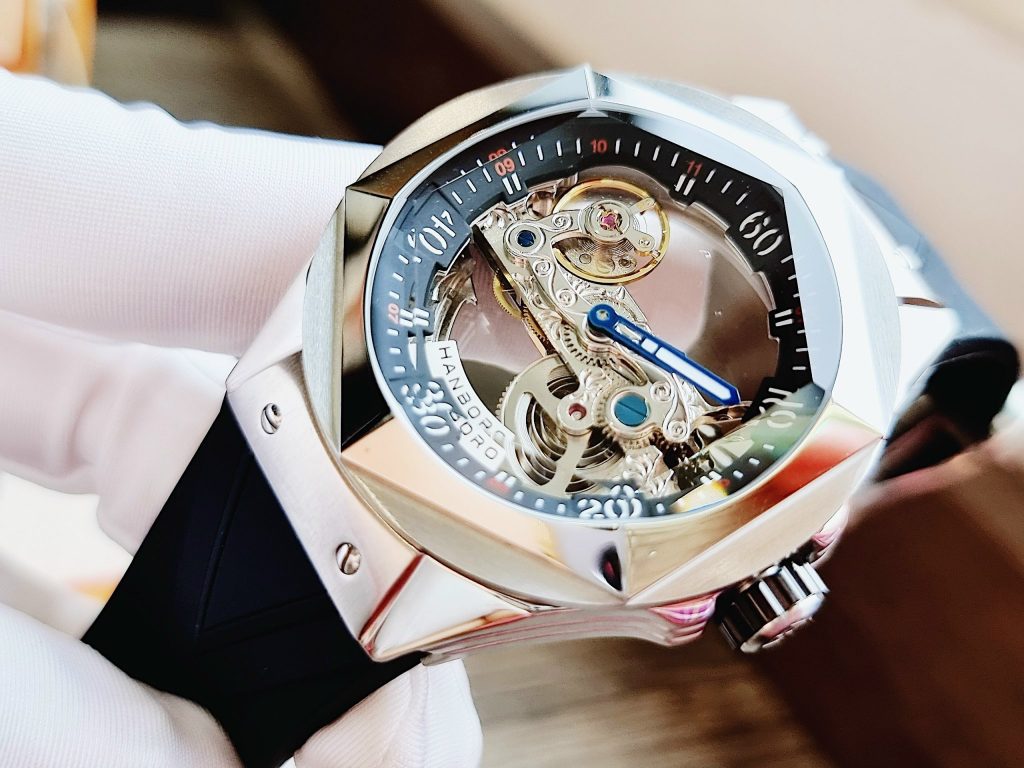 Đồng hồ chính hãng nam máy lộ cơ Hanboro By Huboler 44mm (2)