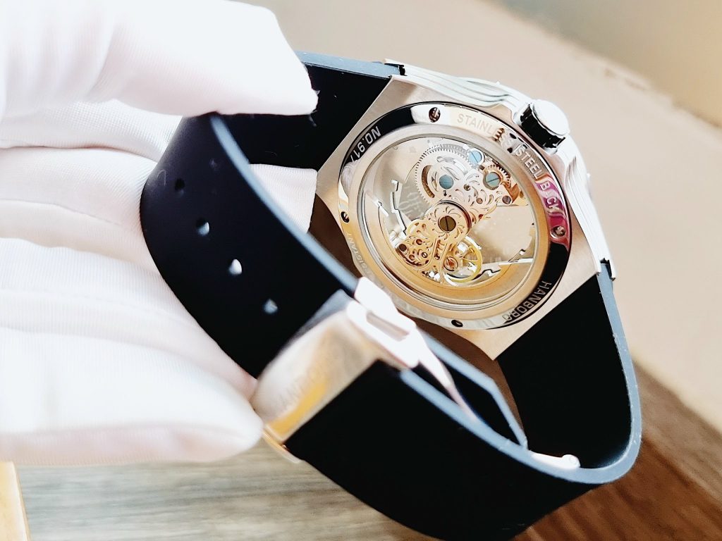 Đồng hồ chính hãng nam máy lộ cơ Hanboro By Huboler 44mm (2)