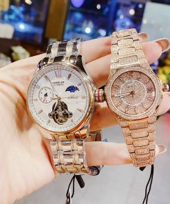 Đồng hồ đôi Hanboro By Huboler chính hãng dây kim loại 3644mm (1)