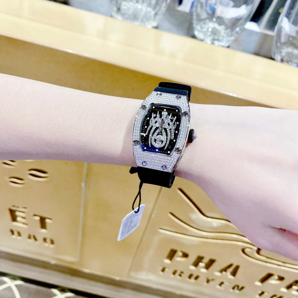 Đồng hồ đôi Hanboro By Huboler chính hãng đính đá 3644mm (2)