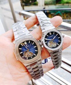 Đồng hồ đôi Hanboro chính hãng dây kim loại 3242mm (2)