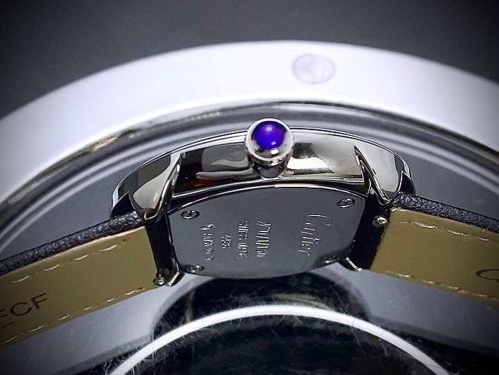 Đồng hồ nam Cartier Pebble Re-Edition dây da đen Super Fake 11 36mm (2)