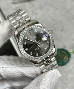 Đồng hồ nam Rolex DateJust Replica 11 nam đính đá EW Factory 41mm (2)