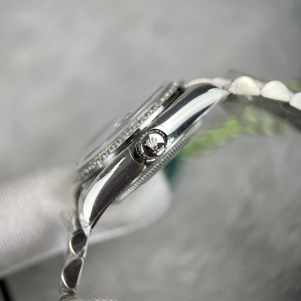 Đồng hồ nam Rolex DateJust Replica 11 nam đính đá EW Factory 41mm (2)