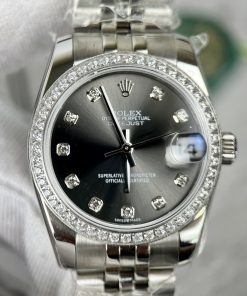 Đồng hồ nam Rolex DateJust Replica 11 nam đính đá EW Factory 41mm (2)