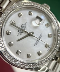 Đồng hồ nam Rolex DateJust mặt khảm xà cừ Rep 11 EW Factory 41mm (2)