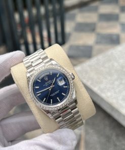 Đồng hồ nam Rolex Day-Date đính đá Replica 11 EW Factory 40mm (2)