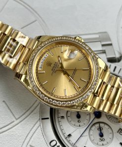 Đồng hồ nam Rolex Day-Date màu vàng Gold Replica 11 EW Factory 40mm (2)