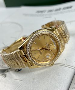 Đồng hồ nam Rolex Day-Date màu vàng Gold Replica 11 EW Factory 40mm (2)
