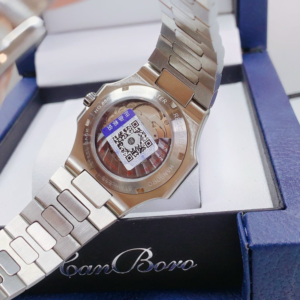 Đồng hồ nam chính hãng Hanboro dáng Patek Philippe 40mm (2)
