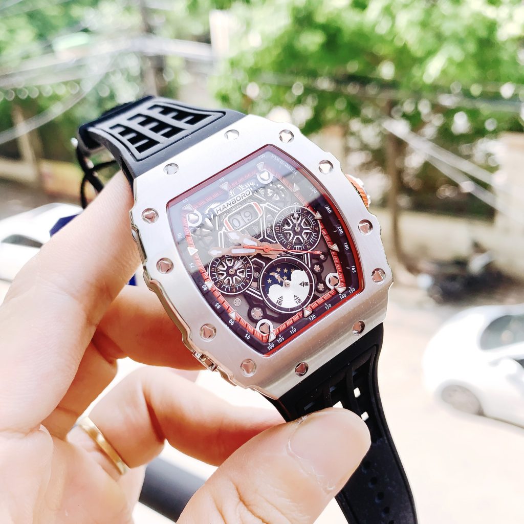 Đồng hồ nam chính hãng Hanboro dáng Richard Mille 40x48mm (2)