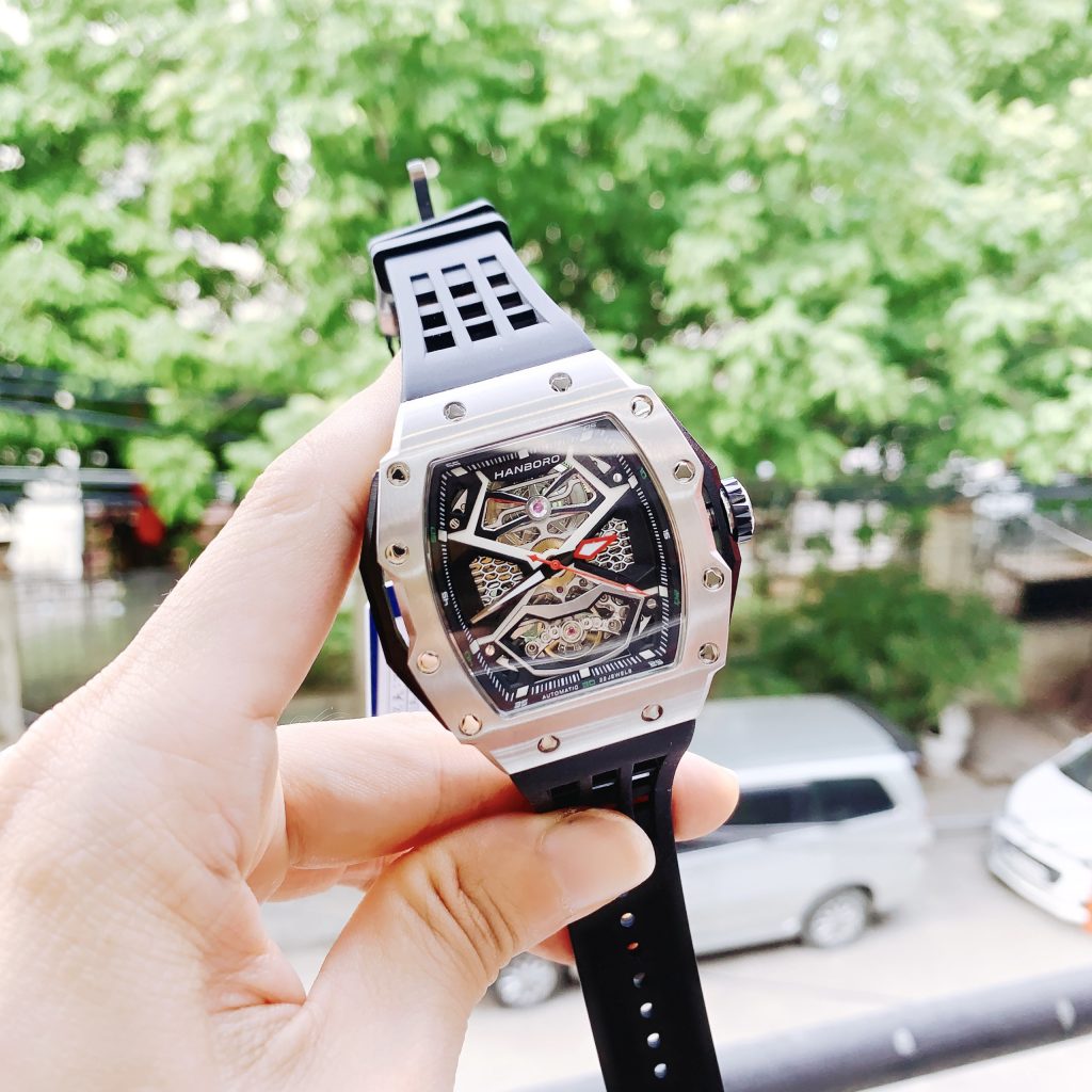 Đồng hồ nam chính hãng Hanboro dáng Richard Mille 40x48mm (9)