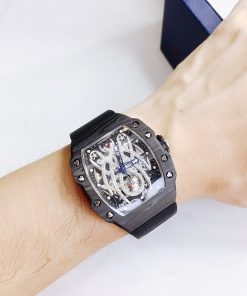 Đồng hồ nam chính hãng Hanboro dáng Richard Mille vỏ carbon 40x48mm (1)