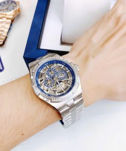 Đồng hồ nam chính hãng Hanboro đính đá Swarovski 42mm (2)