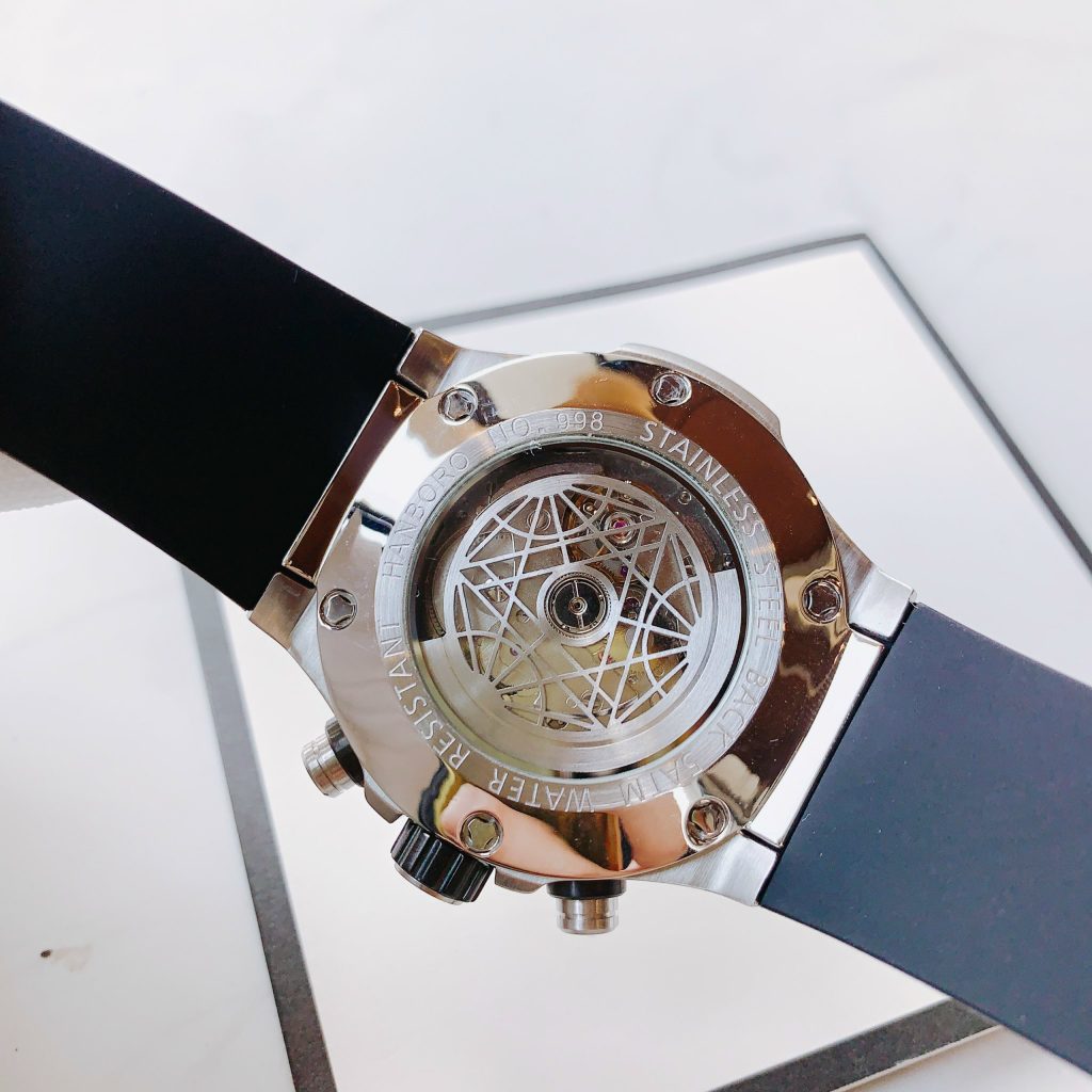 Đồng hồ nam chính hãng Hanboro máy lộ cơ 42mm (2)