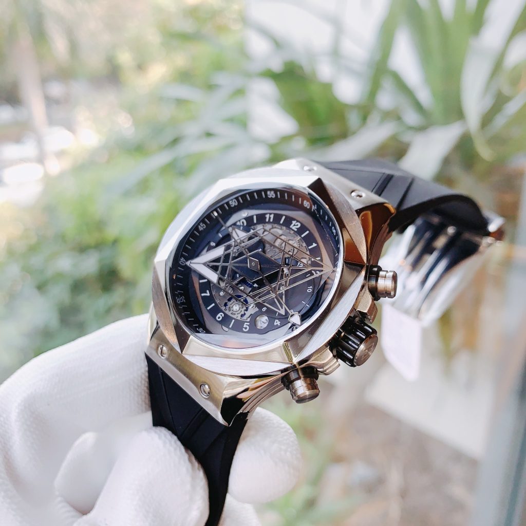 Đồng hồ nam chính hãng Hanboro máy lộ cơ 42mm (2)