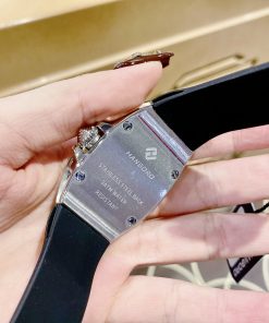 Đồng hồ nữ Hanboro By Huboler chính hãng dây cao su 36mm (2)