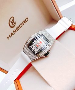 Đồng hồ nữ Hanboro chính hãng họa tiết nốt nhạc 36mm (2)